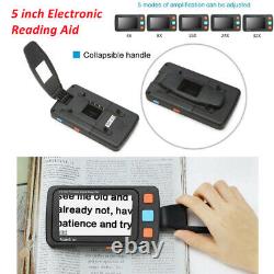 4-32X 5in HD Portable Video Digital Magnifier Low Vision Electronic Reading Aid
