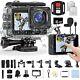4k Action Camera, Sports Video Camera Wifi With Touch Screen Dual Screen 131ft