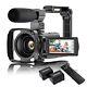 4k Video Camera Camcorder With Microphone, 48mp Vlogging Camera For Youtube