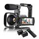 4k Video Camera Camcorder With Microphone, 48mp Vlogging Camera For Youtube