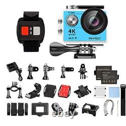 4K Wi-Fi Sports Action Camera Ultra HD Waterproof DV Camcorder 12MP 170 Blue