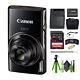 Canon Compact Digital Camera Ixy 650 12x Optical Zoom Ixy650 Black Bundle