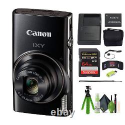 Canon Compact Digital Camera IXY 650 12x Optical Zoom IXY650 Black Bundle