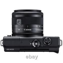 Canon EOS M200 Mirrorless Digital Camera with 15-45mm Lens (Black) 3699C009