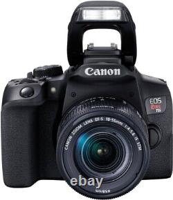 Canon EOS Rebel T8i DSLR 24.1MP 4K Video EF-S 18-55mm IS STM Lens Digital Camera
