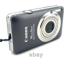 Canon PowerShot ELPH 100 HS Digital Camera Gray 12.1MP 4x Zoom Tested