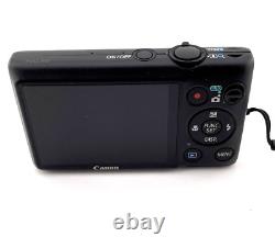 Canon PowerShot ELPH 300 HS 12.1MP Digital Camera Black HD 5X Zoom Bundle Tested