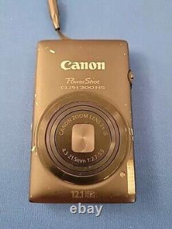 Canon PowerShot ELPH 300 HS Digital Camera WithCharger, 32gb SD? Glass Cracked