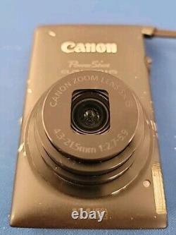 Canon PowerShot ELPH 300 HS Digital Camera WithCharger, 32gb SD? Glass Cracked