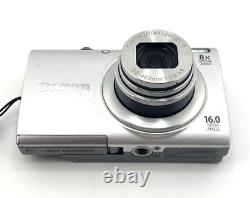 Canon Powershot A4000 IS 16MP Digital Camera Silver Full HD Video 8x Zoom Tested