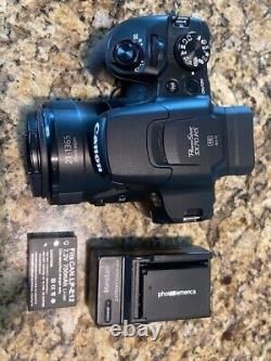 Canon SX-70 HS 65x Digital Zoom Video Camera 4K Camcorder Point Shoot Battery