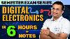 Complete De Digital Electronics In One Shot Semester Exam Hindi