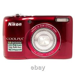 NIKON Coolpix L26 Digital Camera 16.1MP / 5x / HD / AA Batt. Excellent Cond