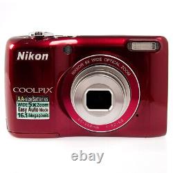 NIKON Coolpix L26 Digital Camera 16.1MP / 5x / HD / AA Batt. Excellent Cond