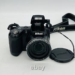 Nikon Coolpix L310 Digital 21X Wide Opt Zoom 14.1 MP Camera w Case Tested Works