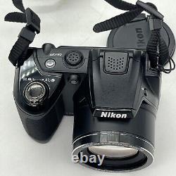 Nikon Coolpix L310 Digital 21X Wide Opt Zoom 14.1 MP Camera w Case Tested Works