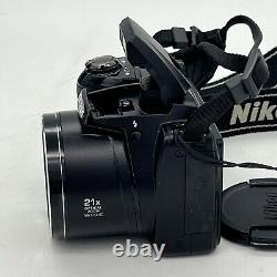 Nikon Coolpix L310 Digital 21X Wide Opt Zoom 14.1 MP Camera w Case Tested Works