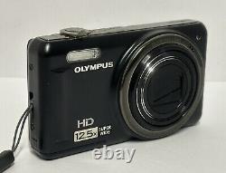 Olympus VR-320 HD Digital Camera Bundle with SD Memory Card Charger TESTED GOOD