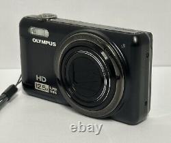 Olympus VR-320 HD Digital Camera Bundle with SD Memory Card Charger TESTED GOOD