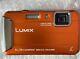 Panasonic Lumix Dmc-ft30 Waterproof Digital Camera 16.1mp Orange + Accessories