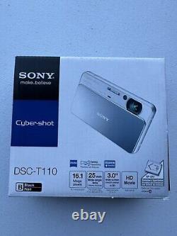 Sony Cybershot DSC-T110 Digital Camera W 4X Optical Zoom 16.1MP Black W Box