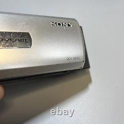 Sony DCR-SX45 2000x Digital Zoom Handycam Camcorder Silver- Tested Works Great