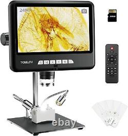 TOMLOV 10 Electronic Digital Video Microscope led magnifier Full Coin View 2K