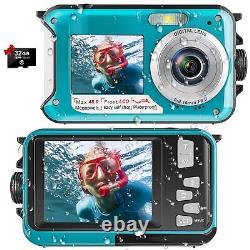 Waterproof Digital Camera Underwater Camera Full HD 2.7K 48 MP Video Recorder