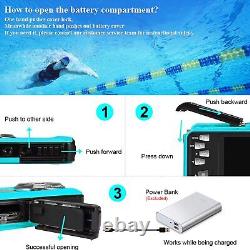 Waterproof Digital Camera Underwater Camera Full HD 2.7K 48 MP Video Recorder